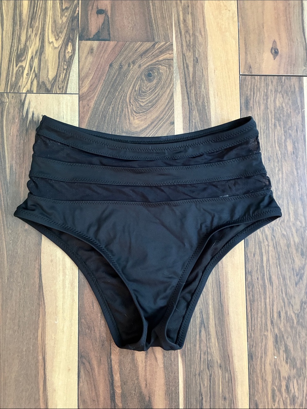 Shade & Shore Black High-Waist Swim Bottom